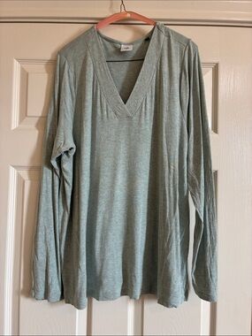 CAbi 5192 Mint Green Scoop Neck Knit Top